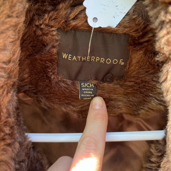 WEATHERPROOF chocolate brown warm womans small vest - Picture 6 of 6